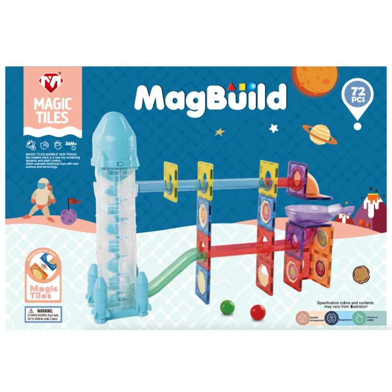 ست آموزشی ساختنی مغناطیسی مدل MagBuild MT2245 (Magic Tiles Marble Run Set)