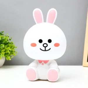 چراغ خواب کودک طرح خرگوش خندان مدل فانتزی