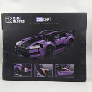 لگو تکنیک ماشین اسپرت بنفش مدل CaCo Blocks Concept 1:14 (تعداد ۱۲۶۶ قطعه)