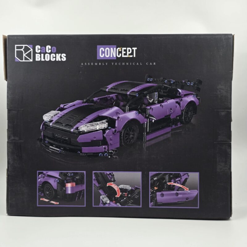 لگو تکنیک ماشین اسپرت بنفش مدل CaCo Blocks Concept 1:14 (تعداد ۱۲۶۶ قطعه) - Image 2