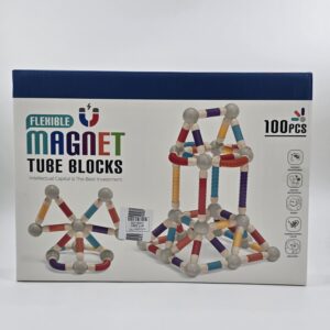ست ساختنی مگنتی انعطاف‌پذیر ۱۰۰ تکه مدل Magnet Tube Blocks