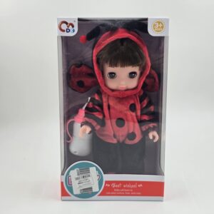 عروسک دخترانه کفشدوزکی با شیشه شیر مدل Cute Baby