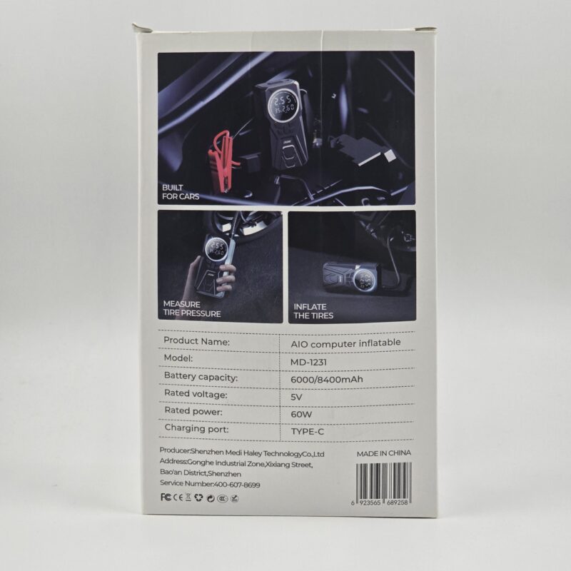 جامپاستارتر و کمپرسور باد خودرو MD-1231 برند MDHL - Image 3