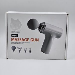 مینی ماساژور تفنگی شارژی مدل MD-MG203 همراه با ۴ سری تخصصی