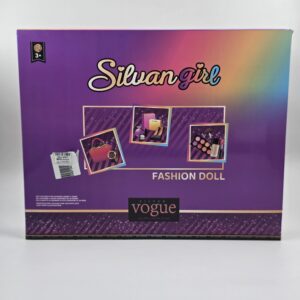 ست عروسک باربی فشن Silvan Girl مدل Vogue به همراه کیف دوشی پارچه‌ای و اکسسوری