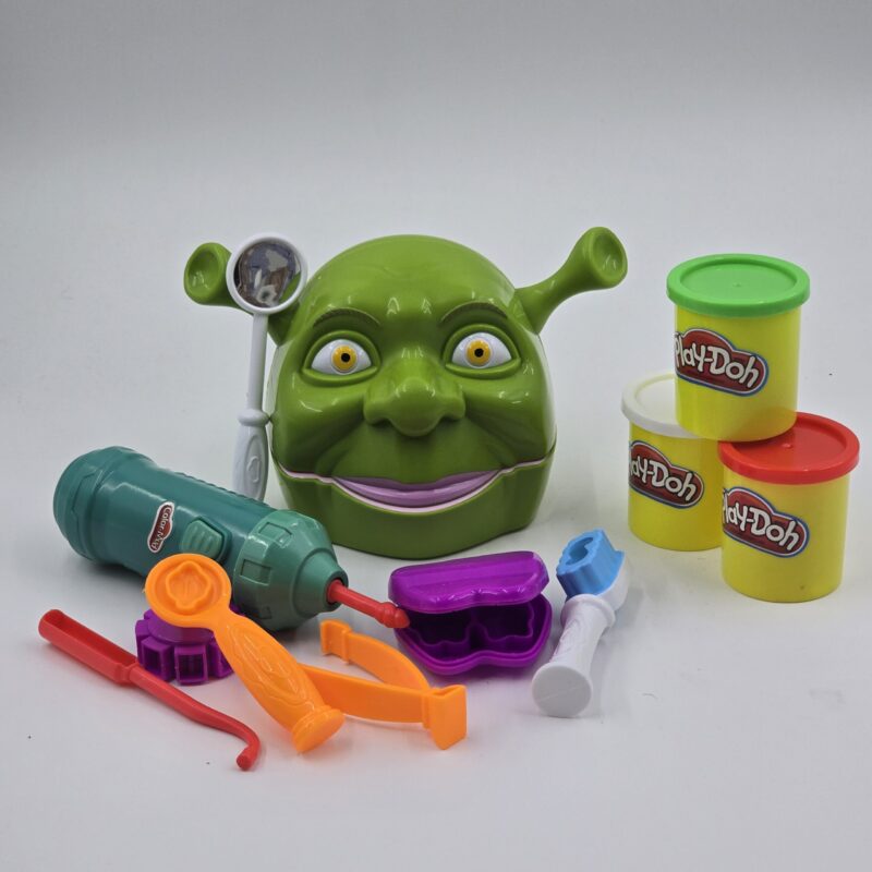 خمیر بازی دکتر دندانپزشکی شرک (Shrek) مدل Color-Mud با دریل برقی و ۵ عدد خمیر