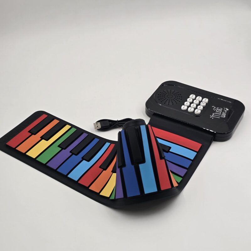 ارگ و پیانو سیلیکونی انعطافپذیر ۳۷ کلید مدل 37-Key Roll Up Piano (دارای ریتم و قابلیت ضبط) - Image 4